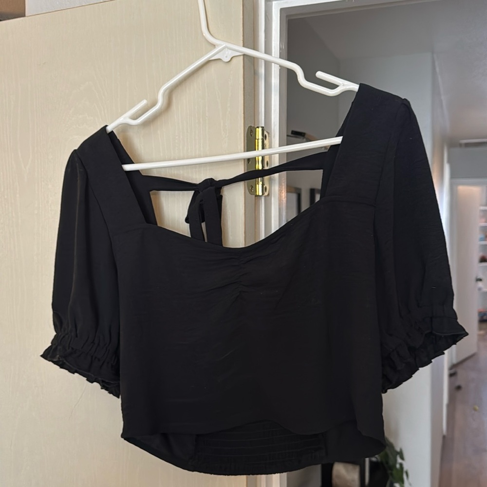 Black Crop Top